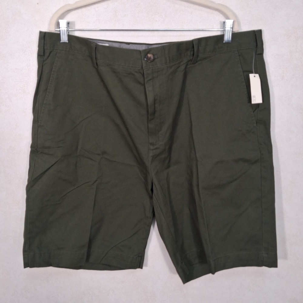Amazon Essentials Chino Shorts Mens 40‎ Olive Green Cotton Twill AE1911036